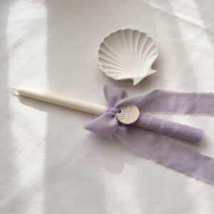 Set bautismal vela lisa 30 cm